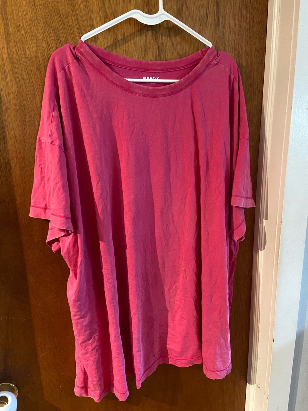 Old Navy Raspberry Oversized Women's Tee T-Shirt Size 4X